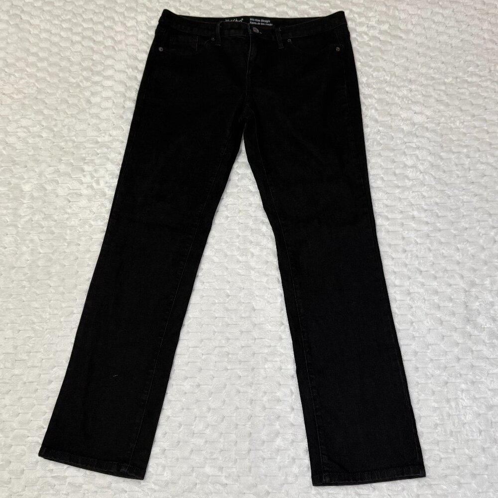 Mossimo Denim Mid-Rise Straight Women’s Jeans - Size 12/31R - Black